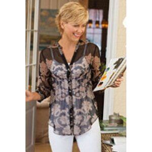 Soft Surroundings Fresco Shirt 3X